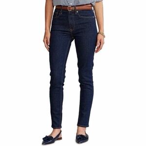 Polo Ralph Lauren Tompkins Jeans Womens Size 28 Dark Blue Mid Rise Skinny